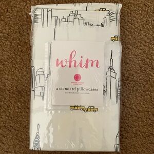 NWT Martha Stewart Colllection 2 Standard Pillowcases